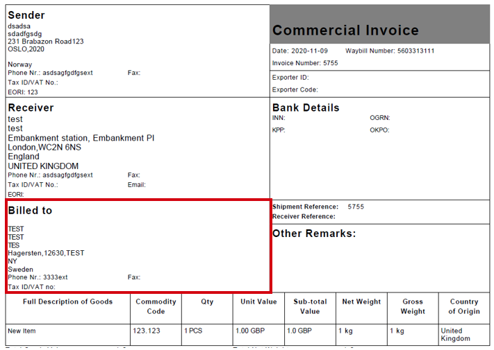 import order to express invoice