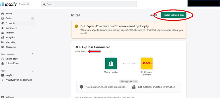 Set up Shopify Integration – DHL Express Commerce - Support